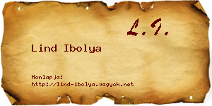 Lind Ibolya névjegykártya
